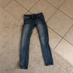 Stylish Blue Embellished Women's Jeans